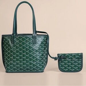 Mini Goyard Tote - Green